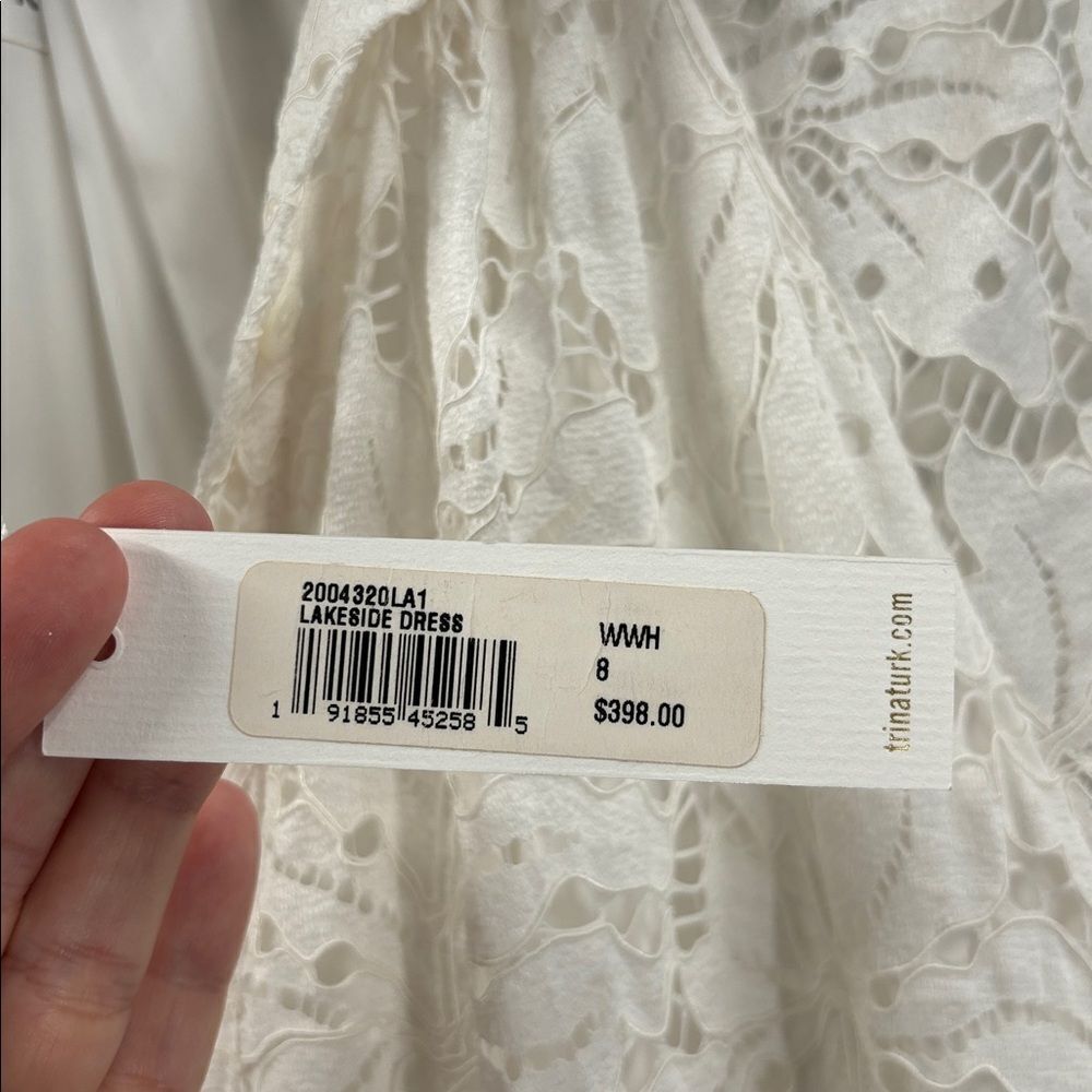 Trina Turk White Lace Midi Dress - Picture 6 of 13
